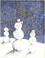 Watercolor - Snowmen